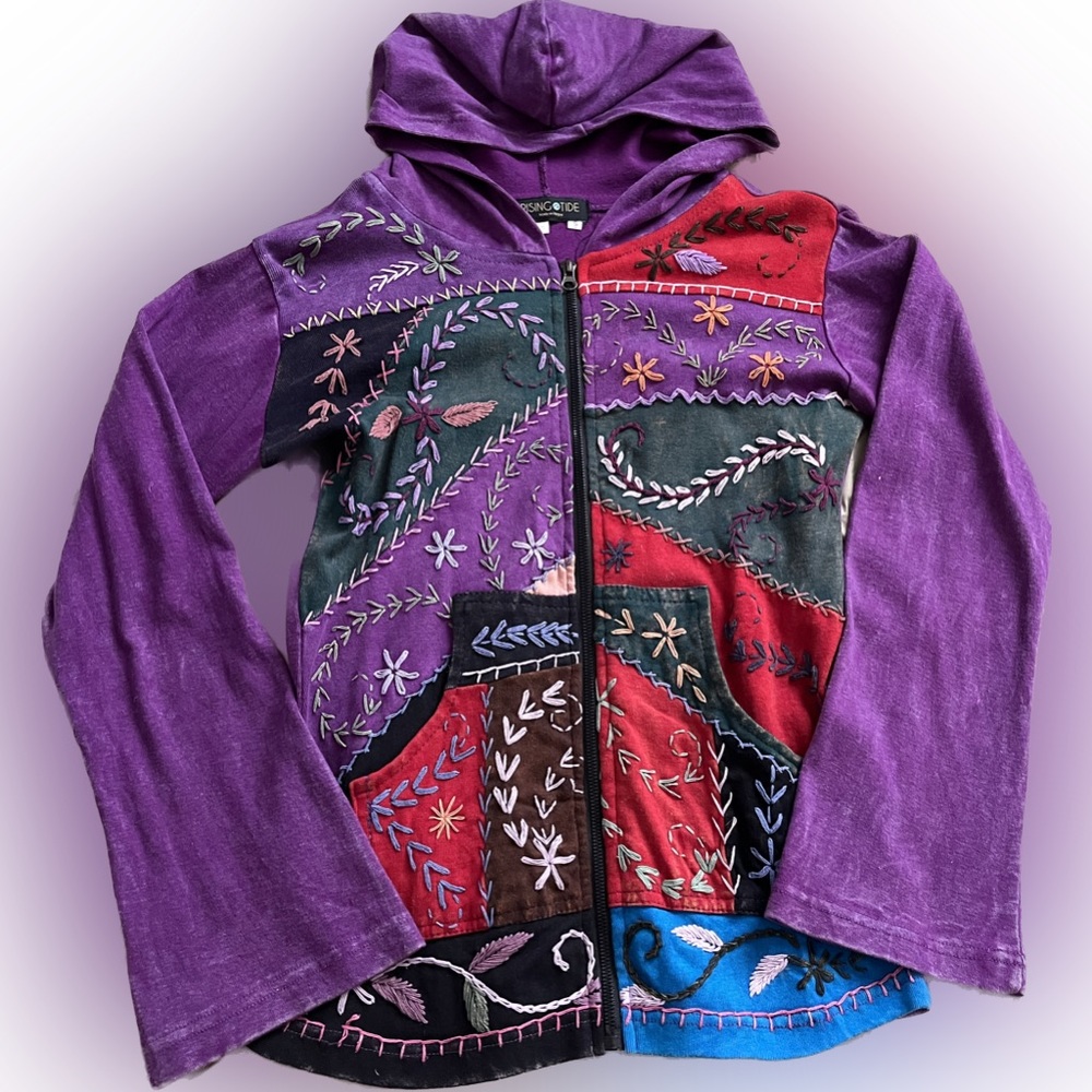 Patchwork zip up
